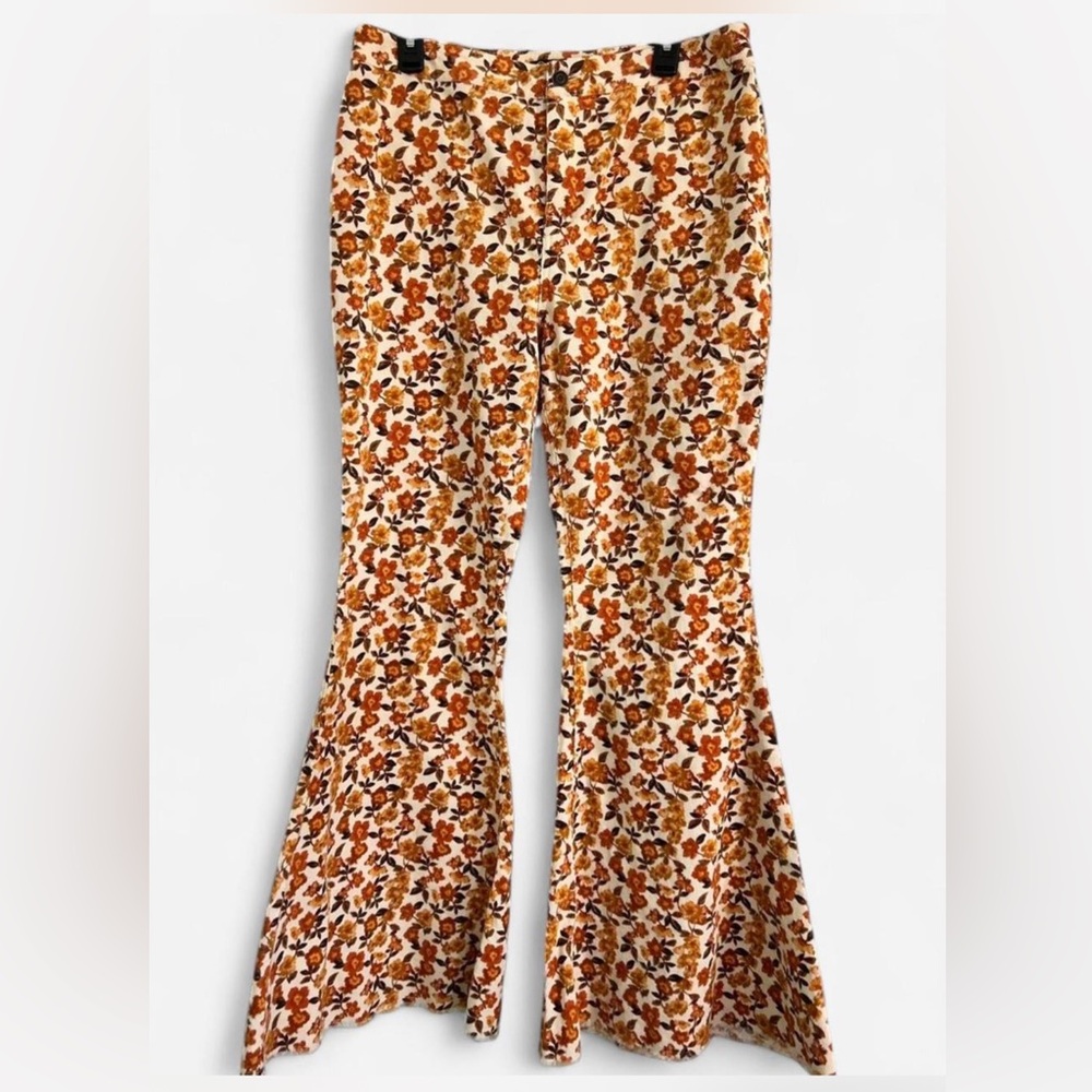 Versona Autumn Floral Flare Leg Pants